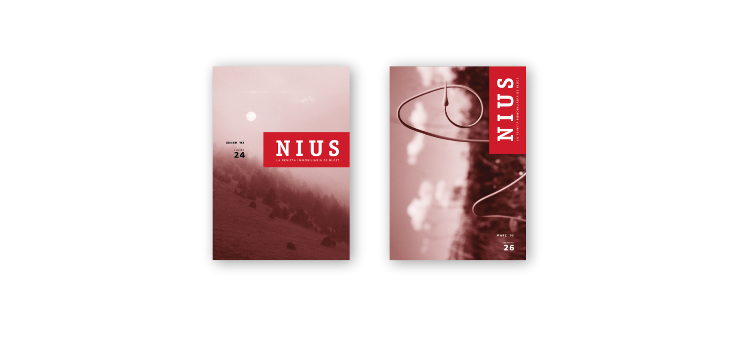 Portada de la revista Nius, disseny editorial d'Albert Anglès